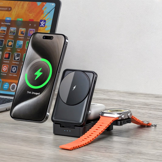 Magnetic Foldable Wireless Charger Stand